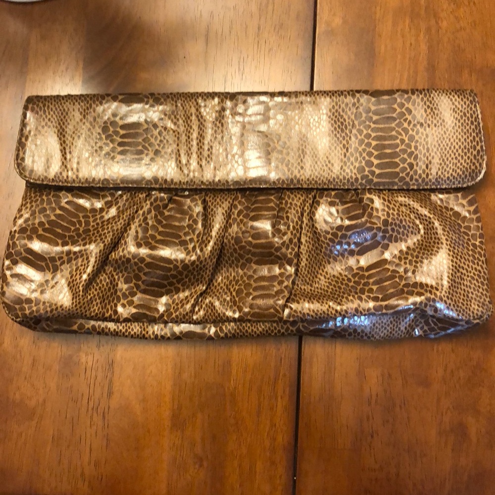 Aldo snake skin clutch
